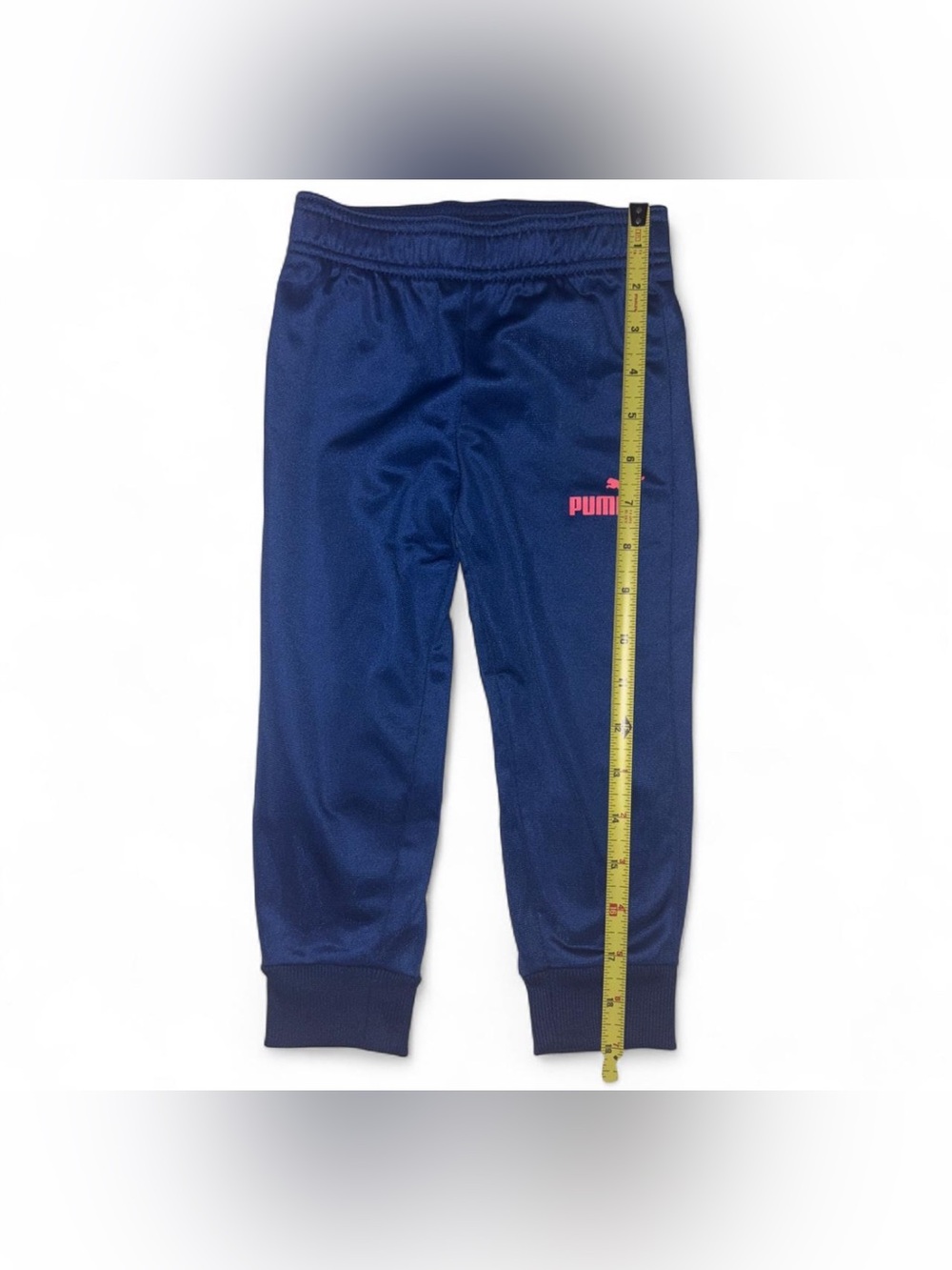 PUMA Toddler 2-Piece Tracksuit Set | Navy Blue w/ Orange/Pink Logo | Size 3T | - Picture 5 of 9